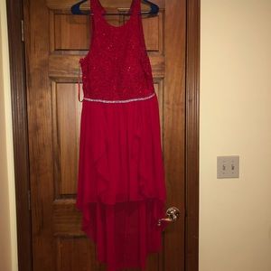 Red homecoming dress